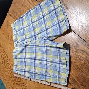 FJ FOOTJOY SHORTS MENS 34 Blue Yellow Preowned Used Spring